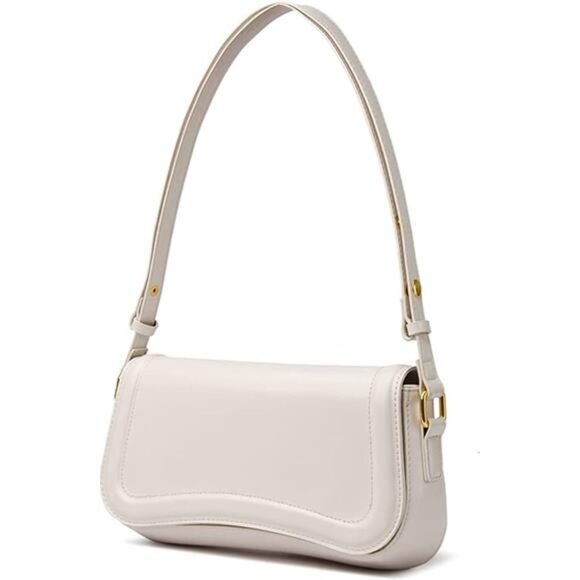 Retro Classic Shoulder Bag - Zipper Closure Clutch Tote Handbag for Women - Picture 6 of 8